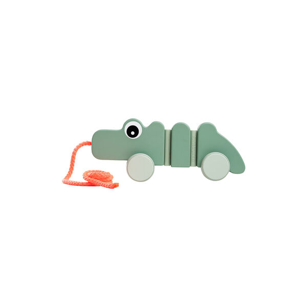 Croco Pull Along Wiggle Toy, green, Done by Deer