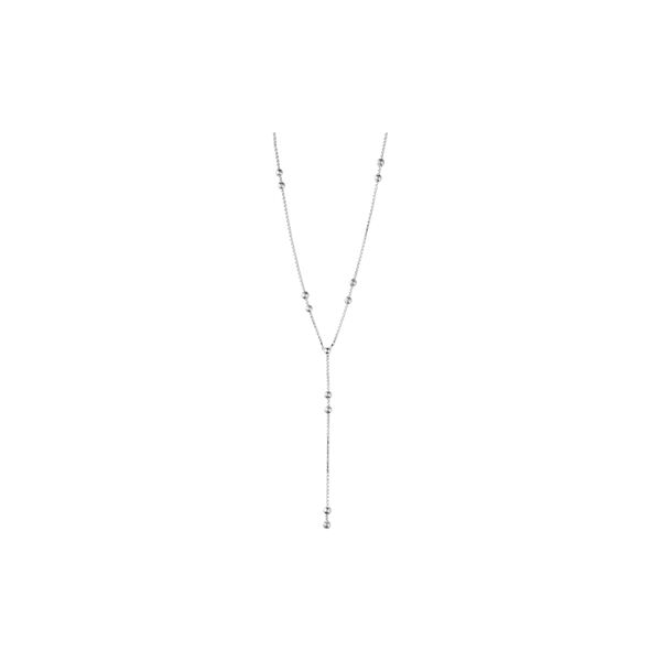 Camille Y-necklace, silver plated, Pure by Nat