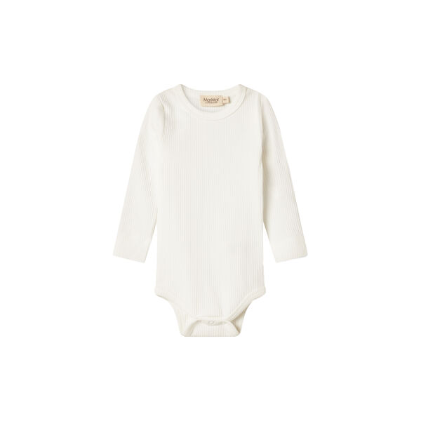 Plain Body LS Bodysuit, gentle white, MarMar Copenhagen