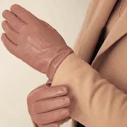 Carla Leather Gloves, sand, Kessler