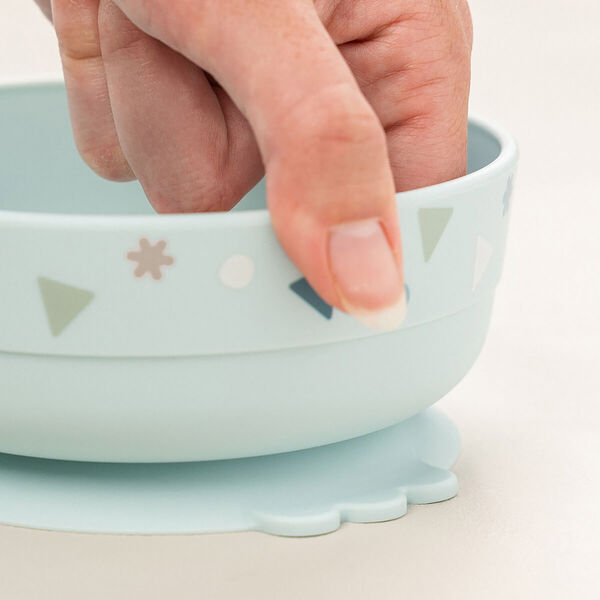 Celebration Foodie Dinner Set w/ Suction, blue, Done by Deer