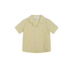 Short Sleeve Shirt, lemon checks, Serendipity