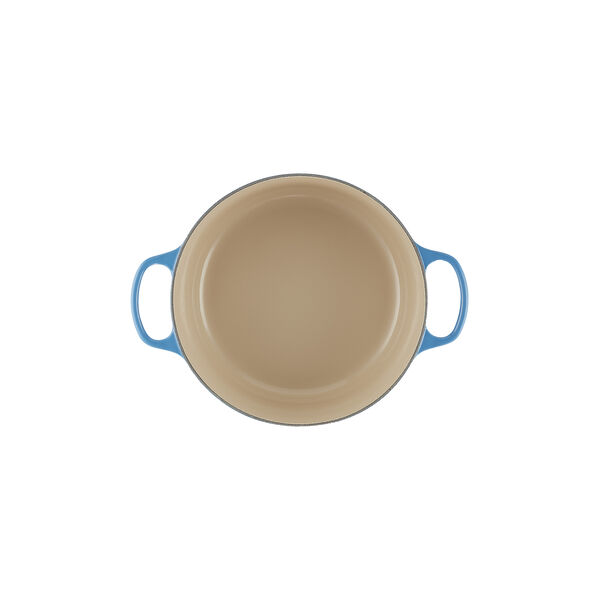 Signature round cast iron pot &Oslash; 28 cm, azure blue, Le Creuset