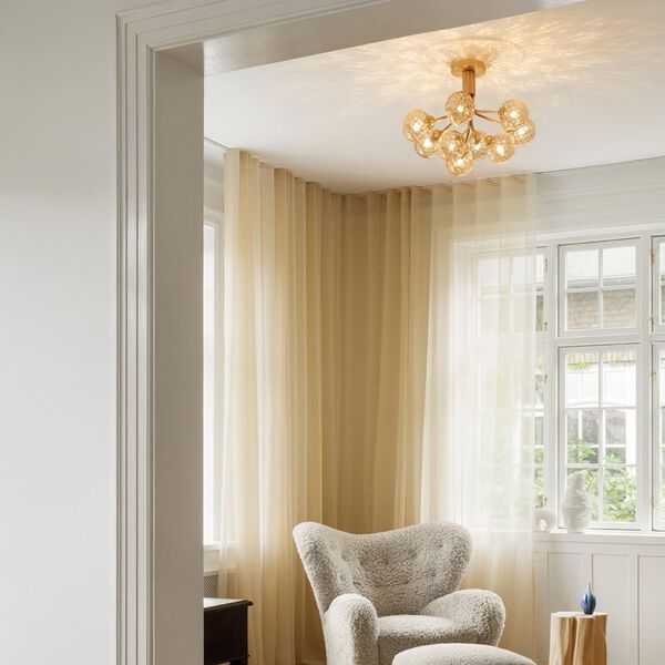 Apiales 9 Ceiling Lamp, brushed brass/optic gold Apiales 9 Ceiling Lamp, brushed brass/optic gold, Nuura