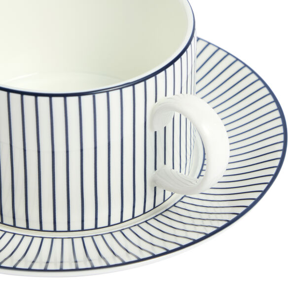 Gio Teacup with saucer, white, Wedgwood