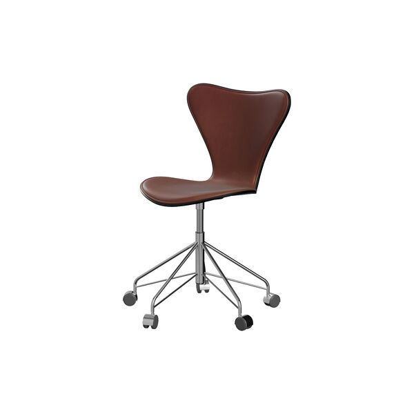 Series 7&trade; 3117 Front Upholstered Office Chair, Grace Chestnut, Fritz Hansen