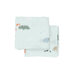 Playground Burp Cloth 2-Pack, blue, Done by Deer