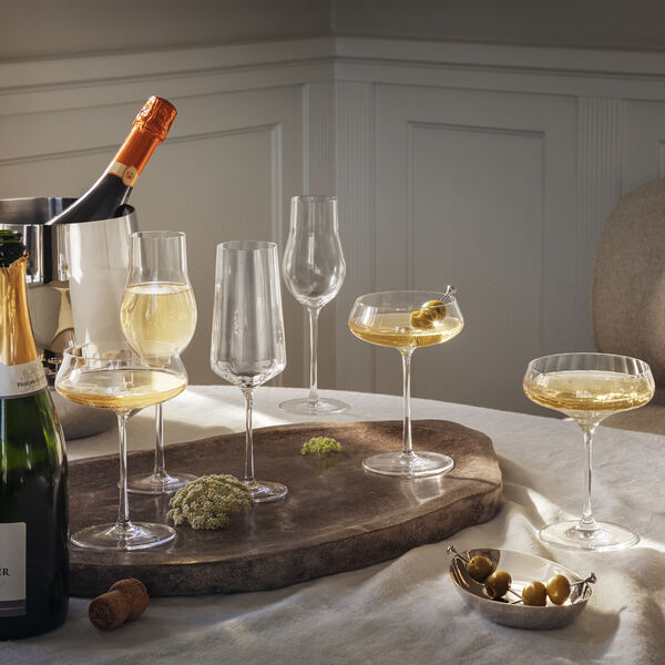 Sky Champagne Flute 6 pcs, Georg Jensen
