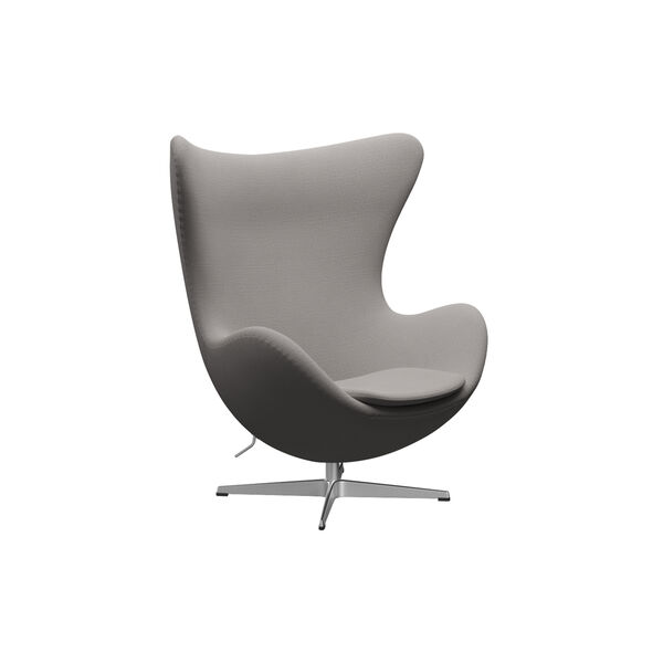 Egg&trade; 3316 Lounge Chair, Christianshavn 1121 beige/satin brushed aluminium, Fritz Hansen