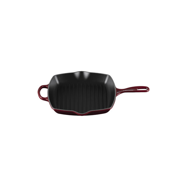 Signature cast iron square grillit 26 cm, garnet, Le Creuset