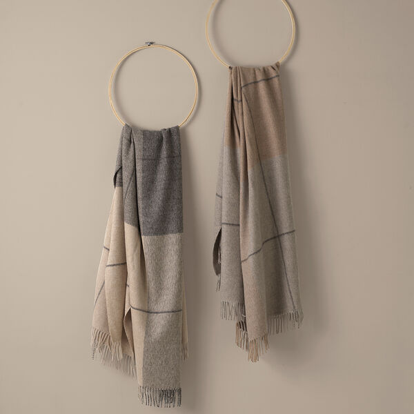 Blocks Throw, beige, ELVANG