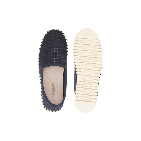 Tulip Espadrille, dark indigo pearled ivory, Ilse Jacobsen Hornb&aelig;k