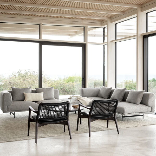 VIPP488 Cabin Lounge Chair, dark oak/black, Vipp