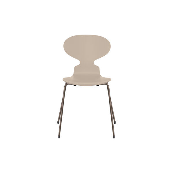 Ant&trade; 3101 Fully Lacquered Chair, light beige/brown bronze, Fritz Hansen