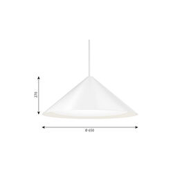 The Cone Pendant, white, Louis Poulsen