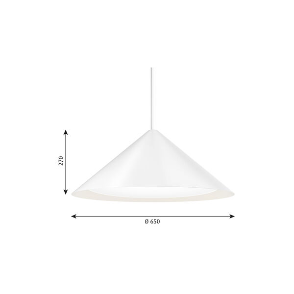The Cone Pendant, white The Cone Pendant, white, Louis Poulsen