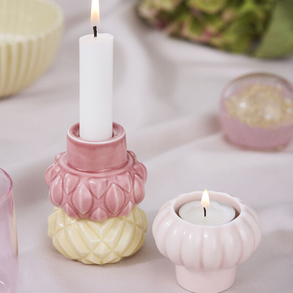 Samsurium Candlestack 3 pcs, mimosa/blush/powder, Dottir Nordic Design