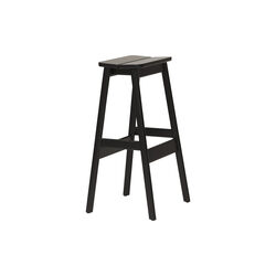 Angle Standard Bar Stool, black, Form & Refine
