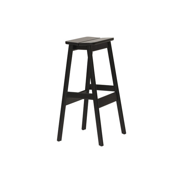 Angle Standard Bar Stool, black, Form & Refine