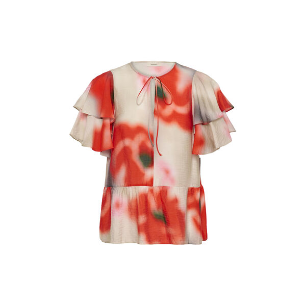 ReaganIW Top, large blurred poppies, InWear