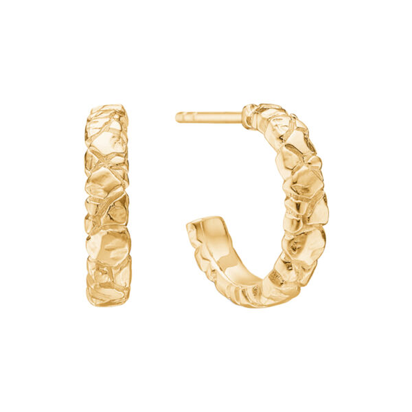 Element earrings, gold plated silver, Studio Z