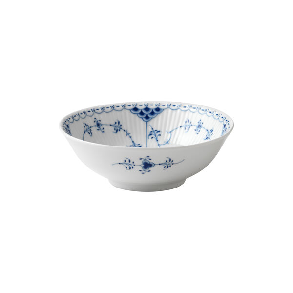 Blue Fluted Half Lace Bowl 35 cl, Royal Copenhagen