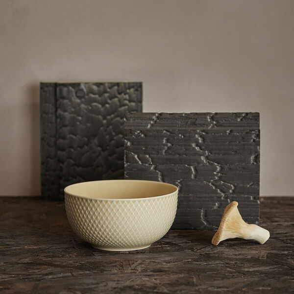 Rhombe Earth Bowl, marble, Lyngby Porcelæn