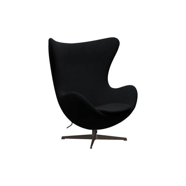 Egg&trade; 3316 Lounge Chair, Christianshavn 1175 black uni/brown bronze, Fritz Hansen