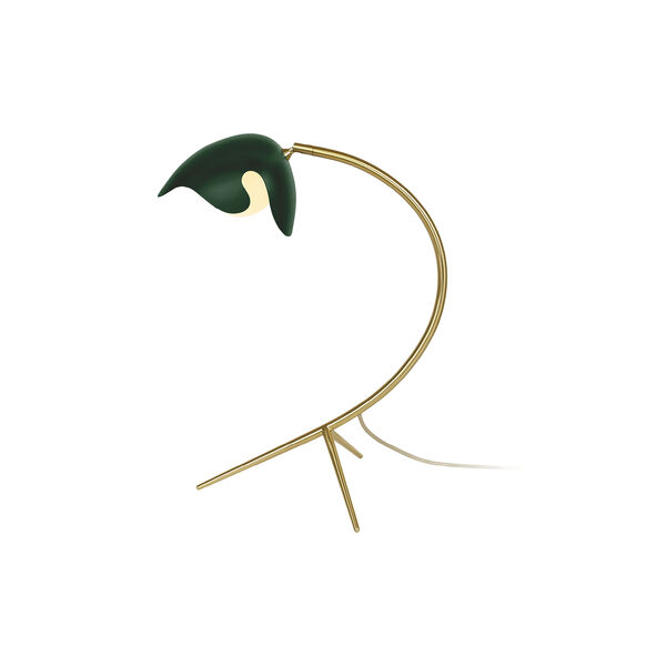 PS38 Table Lamp, green/brass, ATBO