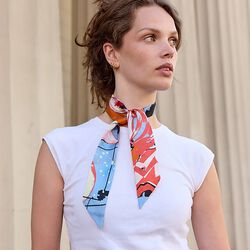 CITY&nbsp;LIGHT&nbsp;Twilly&nbsp;Scarf, orange, Bella Ballou