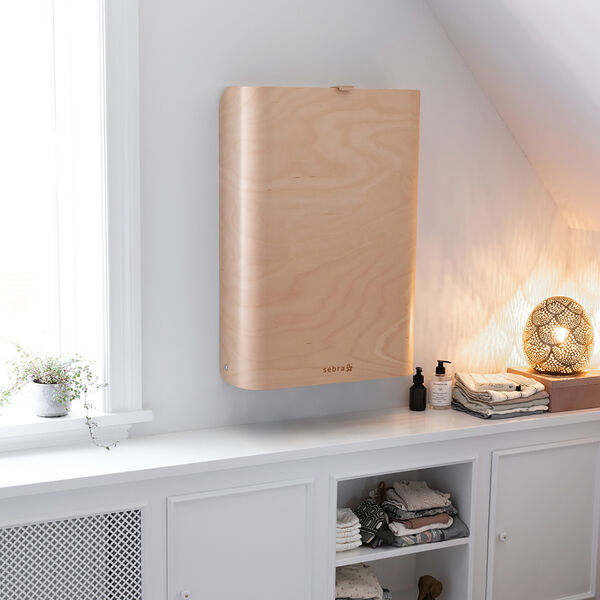 Sebra Wall Mounted Changing Table, wooden edition, Sebra