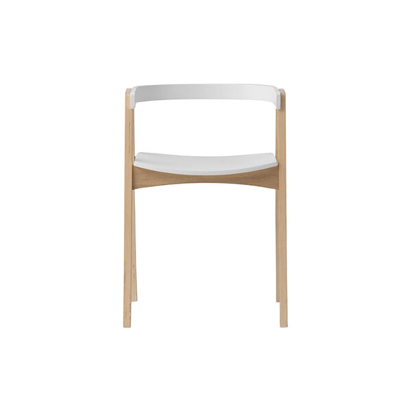 Wood Adjustable Armchair, white/oak Wood Adjustable Armchair, white/oak, Oliver Furniture
