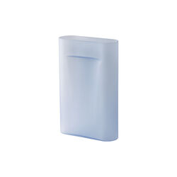 Ridge Vase, light blue/frosted glass, Muuto