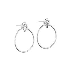 Lilou post earrings, silver plated, Pure by Nat