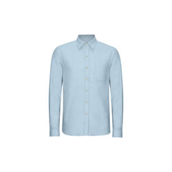 Organic Flannel Shirt, seaside blue, Colorful Standard