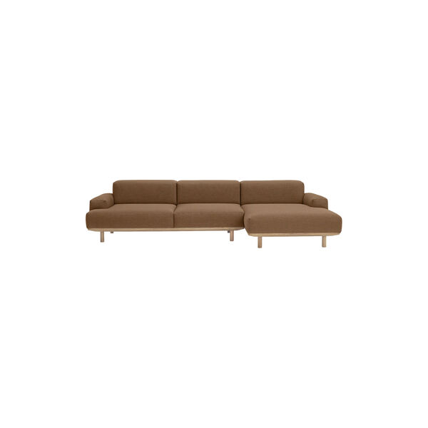 Reason 2 Seater Sofa with Chaiselong, Re-Wool 568, Bruunmunch Furniture