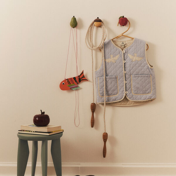 Acorn Hand-carved Hook | Natural, Ferm Living