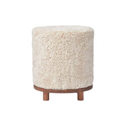 Simon Stool, pearl/walnut, NATURES Collection