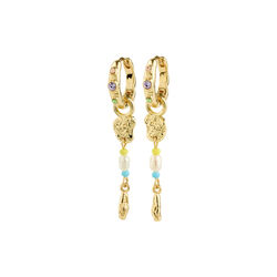 ELLINGTON earrings, gold plated, Pilgrim