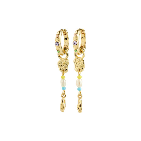 ELLINGTON earrings, gold plated, Pilgrim