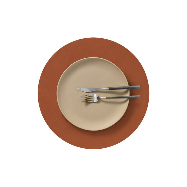 Nupo table mat Circle L, rust, LIND DNA
