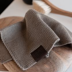 Knitted Cloth, ginger snap, By LOHN