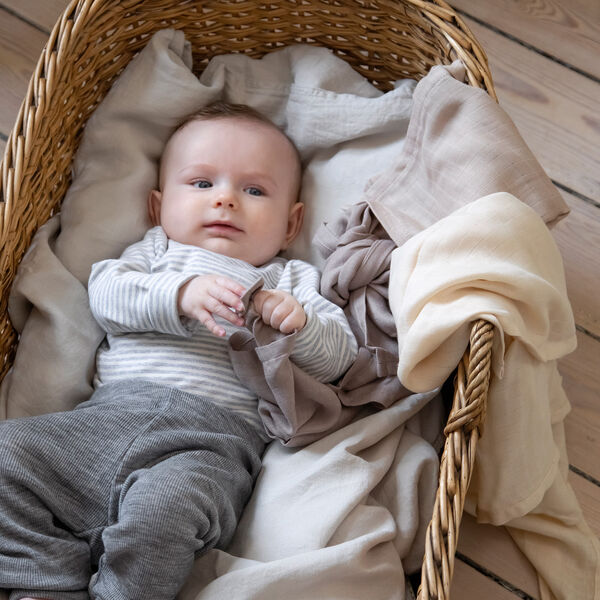 Muslins 3 pcs., moonlight beige, Sebra