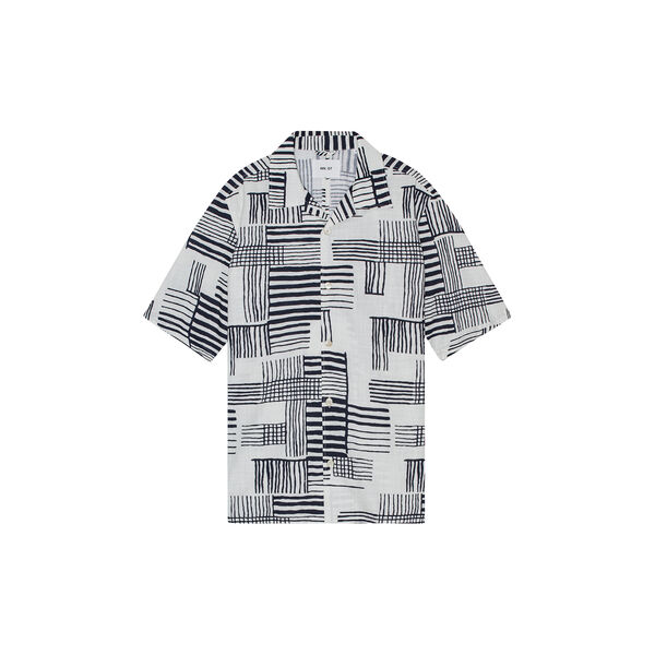 Ole SS Shirt 5210, black print Ole SS Shirt 5210, black print, NN.07