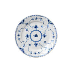 Blue Fluted Half Lace Plate Ø 22 cm, Royal Copenhagen