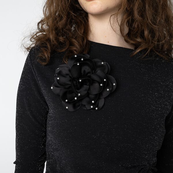 Lurex blouse, black / silver, Coster Copenhagen