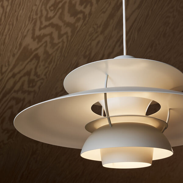 PH 5 Monochrome Pendant, monochrome pale pewter, Louis Poulsen