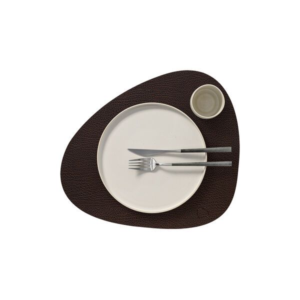 Bull table mat Curve L, brown, LIND DNA