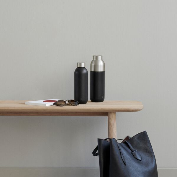 Keep Warm Vacuum Insulated Bottle, black, Stelton