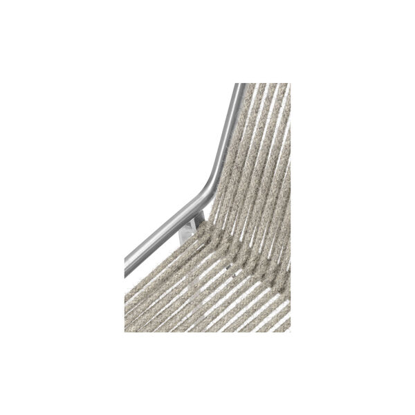 Noel Armrest Chair, steel/fair grey wool, Thorup Copenhagen